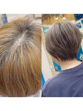 ラニハナクドウ(lanihana.kudo) +＊～白髪ぼかしハイライト＆ショート～＊+