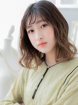 カバーヘア 上尾西口店(COVER HAIR)&nbsp;エンドカラーニュアンスパーマ韓国風ミディアムc8上尾20代30代