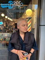 バーバーブロス 長堀店(BARBER BROS) 【BarBerBROS】ブリーチ スパイキー イージーパンク