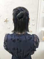 メカマハロジャミング(Me Ka Mahalo Jammming)&nbsp;ボブでも出来るカチモリハーフアップ/ボブアレンジ/ヘアセット