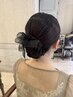 パーティヘアセット　￥4600　指名不可