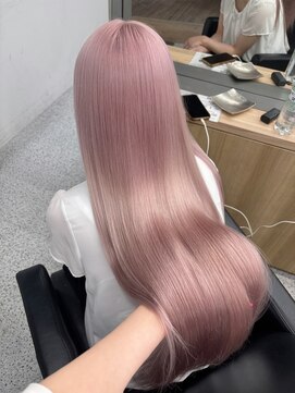 ペレ 原宿(PELE) ダークパープルナチュラルショート夏のヘアアレンジ原宿