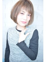 ラウンジ モリオ イケブクロ(Lounge MORIO Ikebukuro) 【morio池袋】大人かわいい斜めバング小顔ナチュラルボブ