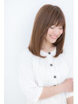 モッズヘア 越谷(mod's hair)&nbsp;正統派ベージュカラーのストレートセミディZ越谷20代30代40代