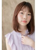 大人かわいい小顔フェザーバングロブヘアZ川口20代30代40代
