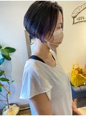 【宮本】大人可愛い刈り上げマッシュショートインナーカラー