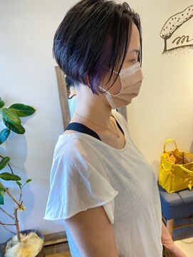 メルト 吉祥寺(melt) 【宮本】大人可愛い刈り上げマッシュショートインナーカラー