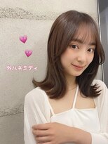 フォンズ(FONS) くびれヘアくびれミディ　チョコレート 薄め前髪学割U24表参道