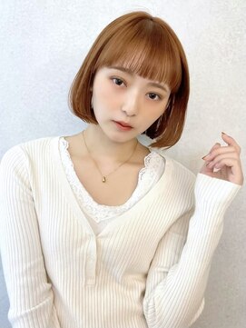 カナン 銀座(CANAAN) 【韓国スタイル】フルバング×オレンジベージュ