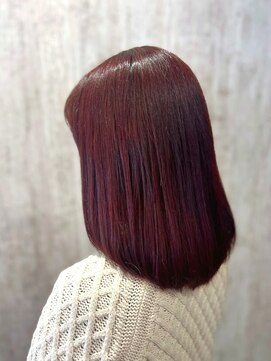 テトテ 門戸厄神店(tetote) 【tetote村山サロンスタイル】ダークチェリーピンクブラウン