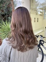 ルートエイチ 市川(Root H) イメチェンチェリーブラウンフェミニンモードダークアッシュ