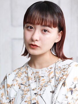 トロン(tronc) 大人可愛い小美髪ツヤ髪外ハネボブバイカラーA5