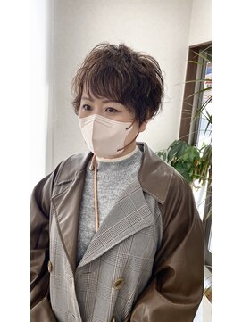 エルエスヘアー(LS HAIR) 片山 セットが楽になる ニュアンスショートパーマ