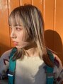 ドアベルヘアリビング(Door Bell hair Living)&nbsp;デザインカラーで垢抜けスタイル★ブリーチ2回でこの透明感♪