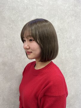 ハニーエイク(Haney89) ナチュラルボブ/ミルクティーグレージュ