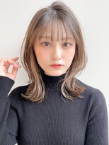 艶感くびれヘア美髪こなれヘアデジタルパーマレッドブラウン