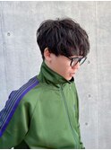 刈り上げマッシュ/無造作パーマ