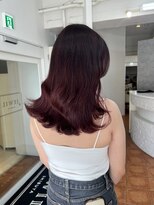ブリーチなしでできるワインレッド