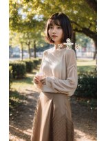 ラクヘアー 六本松店(rak hair) 包み込むような丸みボブ