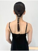 シンプルタイトなお呼ばれヘア♪/ヘアセット