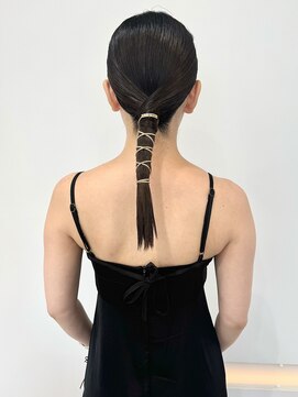ハノン(Hanon) シンプルタイトなお呼ばれヘア♪/ヘアセット