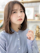 カバーヘア ブリス 大宮西口(COVER HAIR bliss)&nbsp;シースルーバングインナーカラー小顔ロブTb7大宮20代30代40代