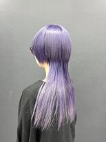 ホワイト 梅田(white)&nbsp;ロングウルフ×パープル