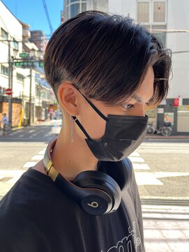 エルマーク 枚方(L-MARK) センターパートニュアンスパーマ韓国カルマパーマコンマヘア