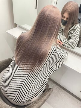 キング(K!ng) 縮毛矯正髪質改善ハイライトレイヤーカット楠葉美容室エクステ