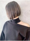 ボブミディアムショート美髪おくれ毛_ba531421