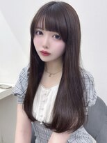 アイトーキョーエス 渋谷(AI TOKYO S)&nbsp;ローレイヤー似合わせぱっつん前髪おくれ毛ロングヘア