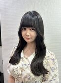 ゆるめ波巻きロング/ウェーブセミロング