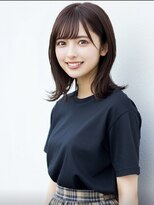 ファクトリーファイブ(Factory5)&nbsp;小顔外ハネミディアムココア20代30代40代くびれミディ韓国ヘア