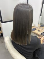 ヘアーアートシフォン 池袋西口店(Hair art chiffon)&nbsp;ミディアムレイヤー/似合わせカット/ダークアッシュ白髪染め池袋