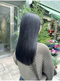 ナチュラルストレート × ブラックカラー【下北沢】