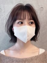 アビーファイブ(ABBEY 5)&nbsp;大人ボブ銀座レイヤーカット有楽町ミディアムボブベージュ