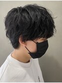 ツイストスパイラル/メンズ/学割/アップバング/センターパート