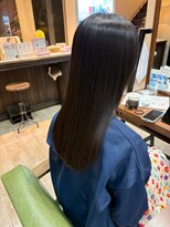 ピンキーウエスト&nbsp;福島*ブリーチなしダブルカラー白髪ぼかし*小顔カット縮毛矯正