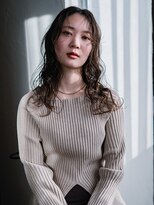 ヘアークラフト(Hair Craft)&nbsp;ロングパーマ×前髪ルーズパーマ【岡山】ベージュカラー