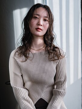 ヘアークラフト(Hair Craft) ロングパーマ×前髪ルーズパーマ【岡山】ベージュカラー