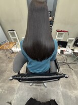 ファビ 渋谷(Fab)&nbsp;くびれヘア/暗めカラー/アプリコットオレンジ/縮毛矯正