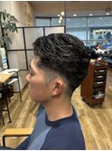オトナ　フルバックパーマ