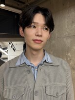 オルカ(ORCA)&nbsp;メンズ韓国ヘア/センターパート/コンマバング/ダウンパーマ