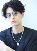 那覇/刈り上げセンターパート/波巻きツイストスパイラル