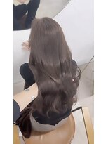 ムク 新宿(muc)&nbsp;透明感チョコグレージュ　トレンドレイヤーカット　韓国ヘア