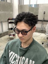 サンズ 梅田 中崎町(SUNS)&nbsp;【梅田】大人メンズ短髪アップバングツイストスパイラルパーマ
