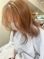 ニルバ(niLva) ブリーチなしダブルカラー透明感オレンジベージュ