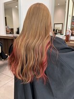 アッシュ 豊田店(Ash)&nbsp;インナーカラー/ミルクティーベージュ/波巻き