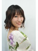 小顔ひし形 レイヤーカット 透明感カラー