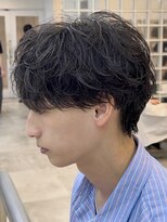フィフス 大分(fifth)&nbsp;大分シャドウパーマメンズカットラウンドマッシュツーブロック
